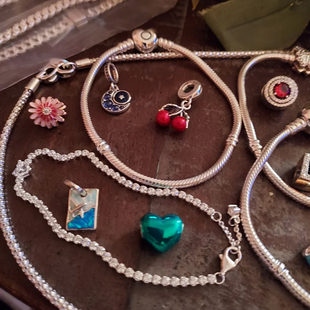 Pandora Silver and Gold Bracelets with Vibrant Charms For MICHSAZ - Picture 3 of 5